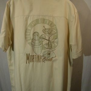 Cubavera Mens Large L Button Front S/S Shirt Marti